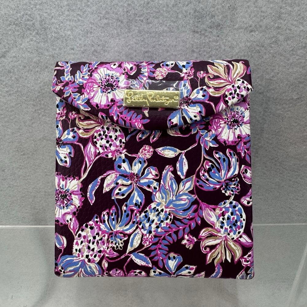 New Lilly Pulitzer Amarena Cherry Tropical With A Twist Travel Jewelry Organizer